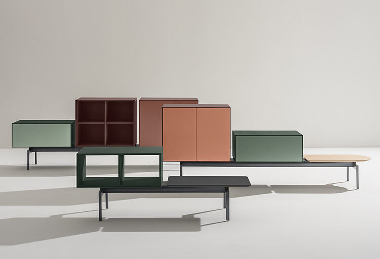 Semiton modular storage product family in various colors
