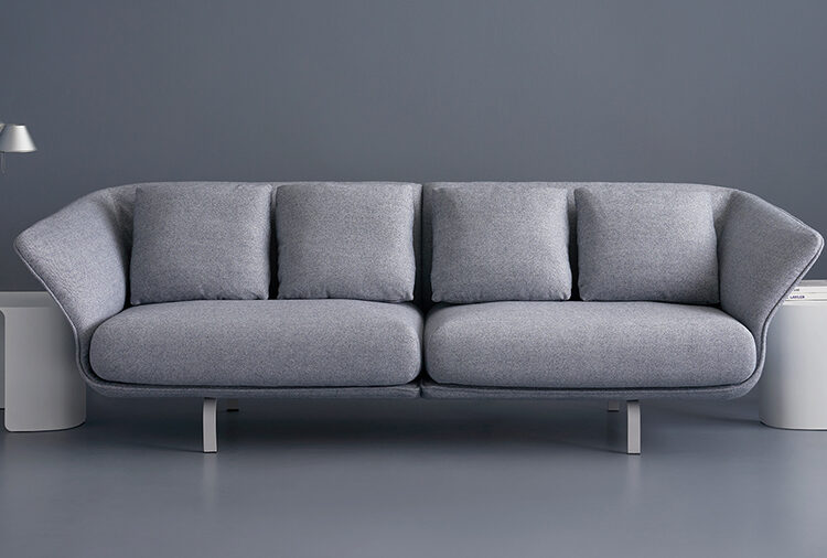 Davis Cape sofa gray front