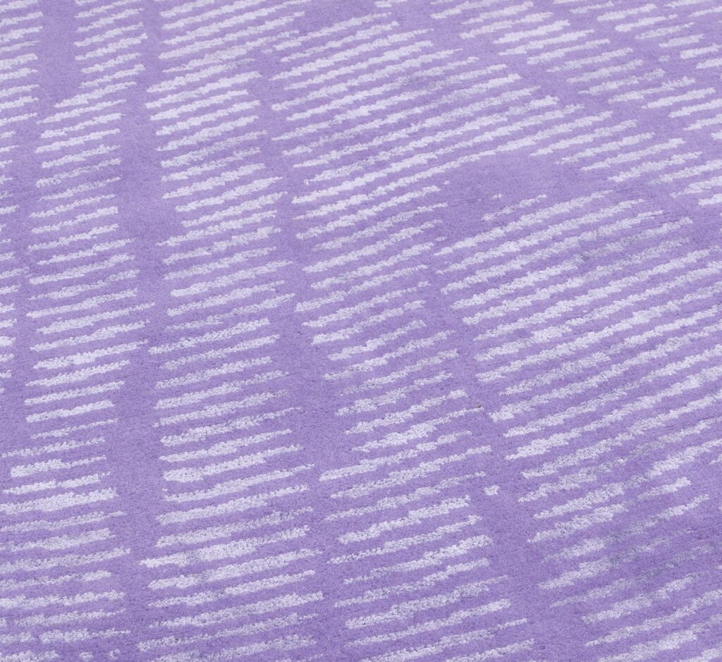 detail purple rug