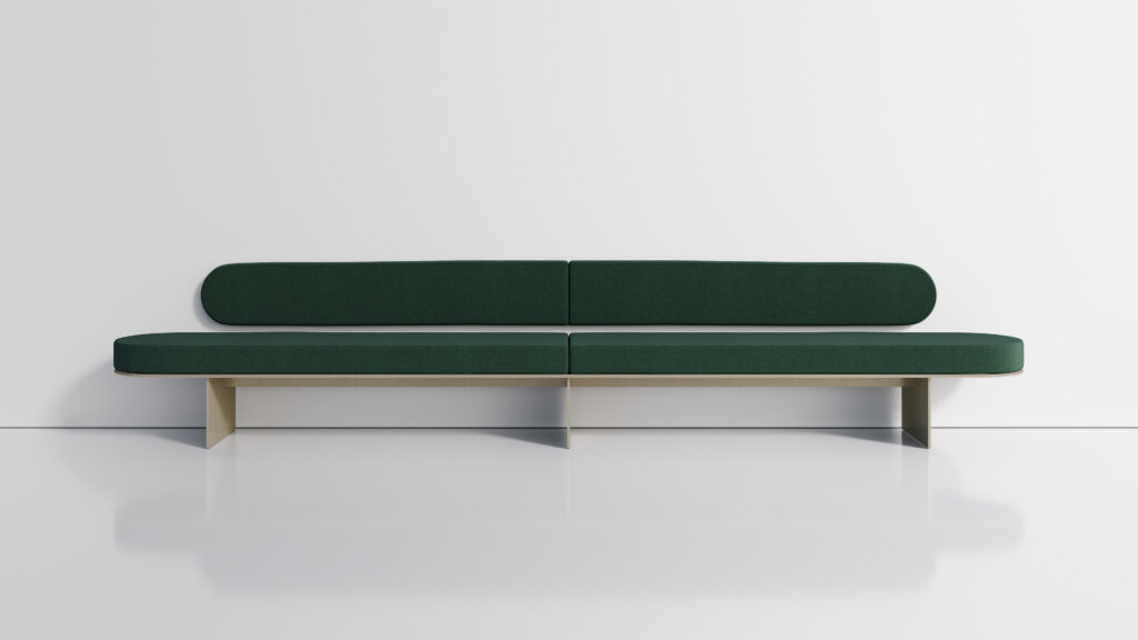 Green bench from Alyssa Coletti's collection
