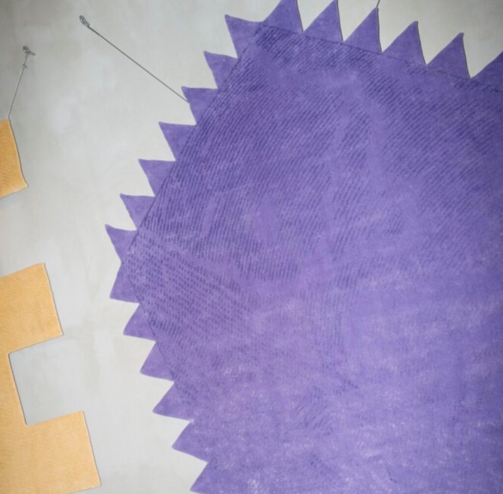 c+c tapis purple splash rug
