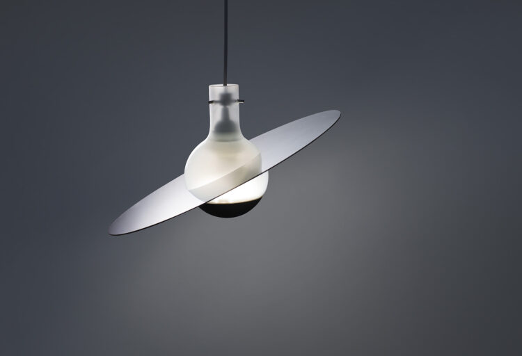 Split Lamp single on gray background