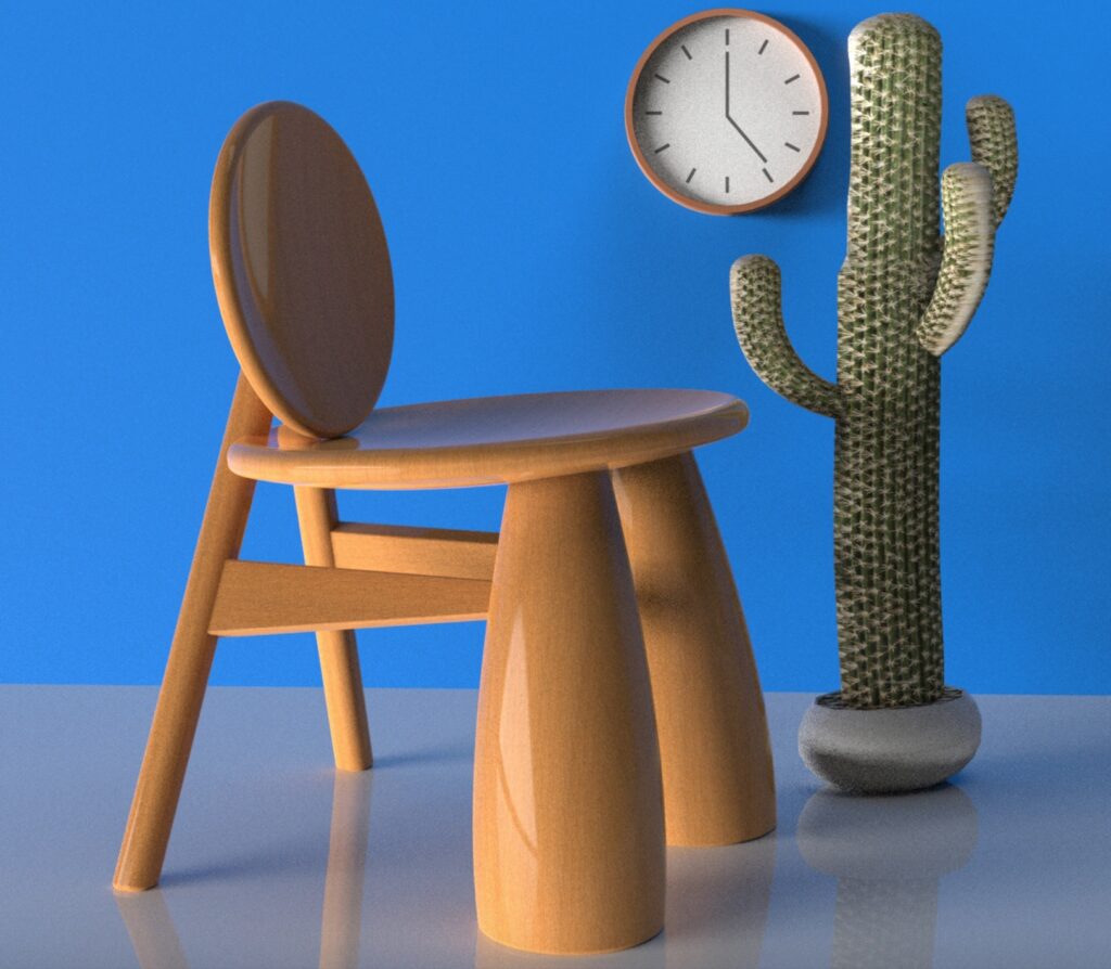 Abaporu Chair with cactus