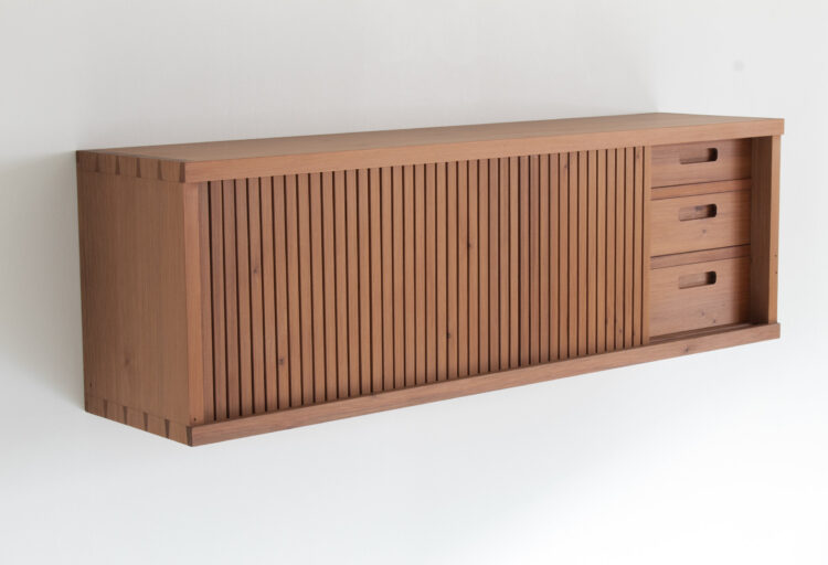 Redwood cabinet front