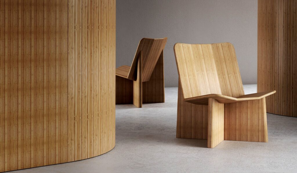 Bamboo chairs by Greenington