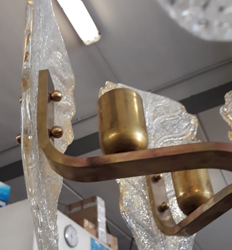crystal chandelier detail
