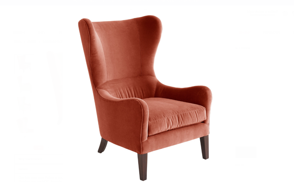 Daydream Velvet chair in spice
