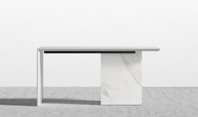 Gia Desk glossy white
