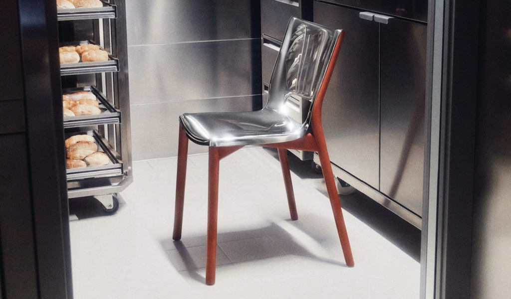 Monoshell Chair in kitchen