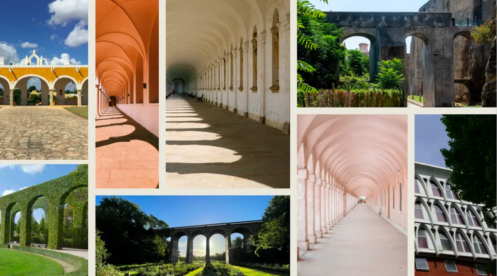 The architectural arches that served as inspiration for Aeonica shapes