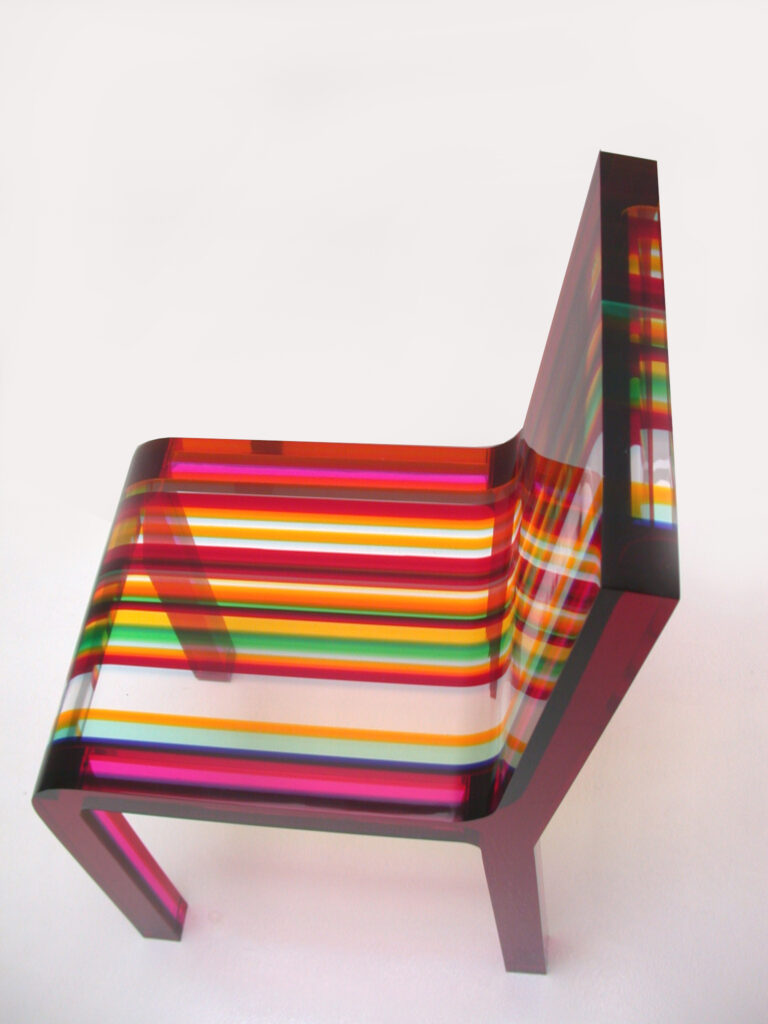 Side view of Rainbow Chair by Patrick Norguet for Cappellini