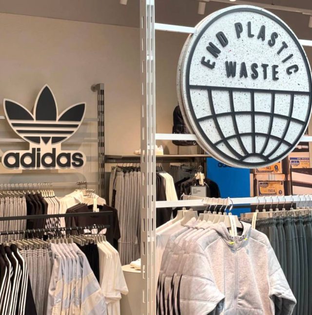 Polygood signage in Adidas storefront