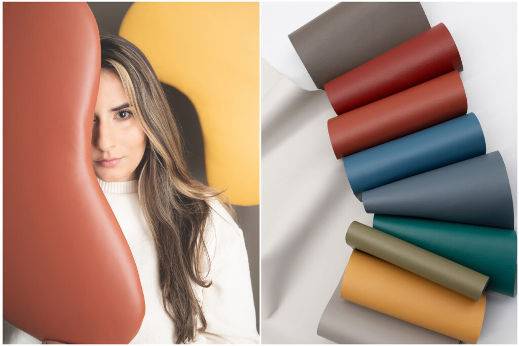 Editorial images from Ultrafabrics for new Ultraleather colors