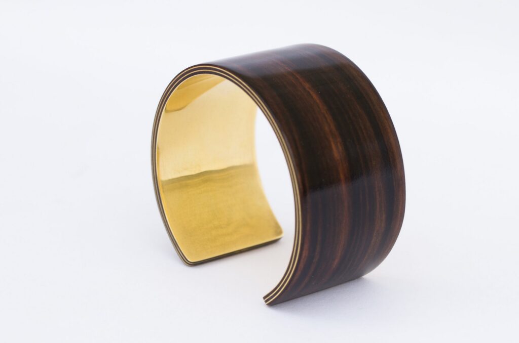Brass and Ebony ring object
