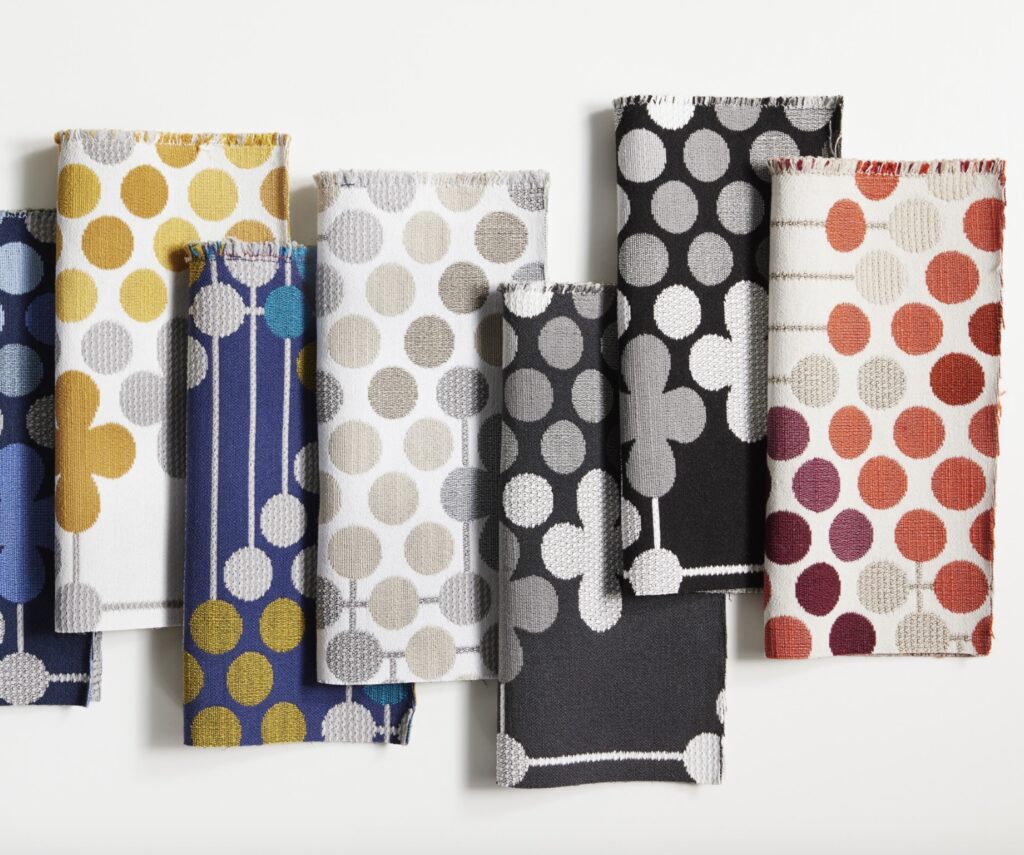 Circulate fabric, various swatches