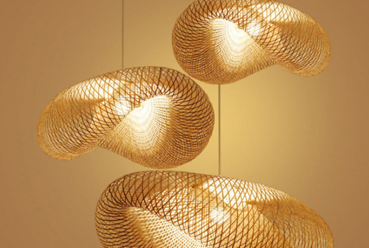 Handwoven Bamboo Pendant Light