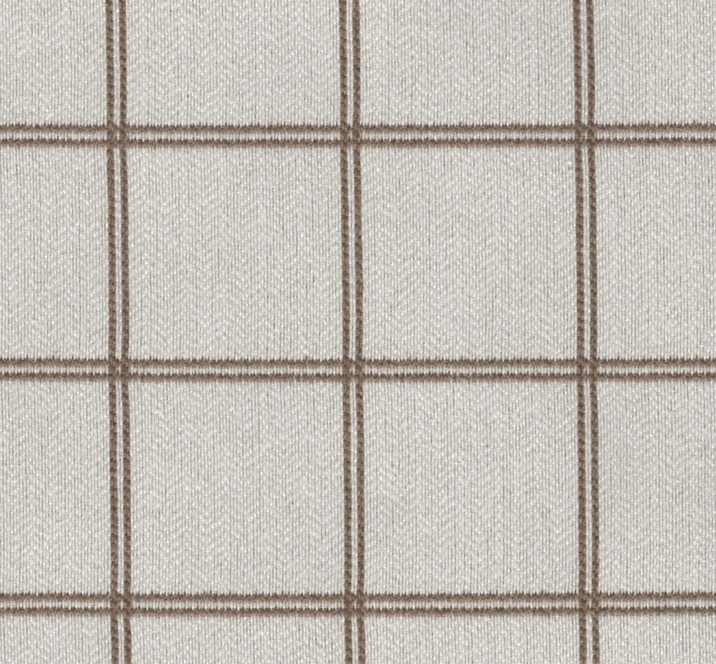 Revolution Performance fabrics natural background with brown stripe