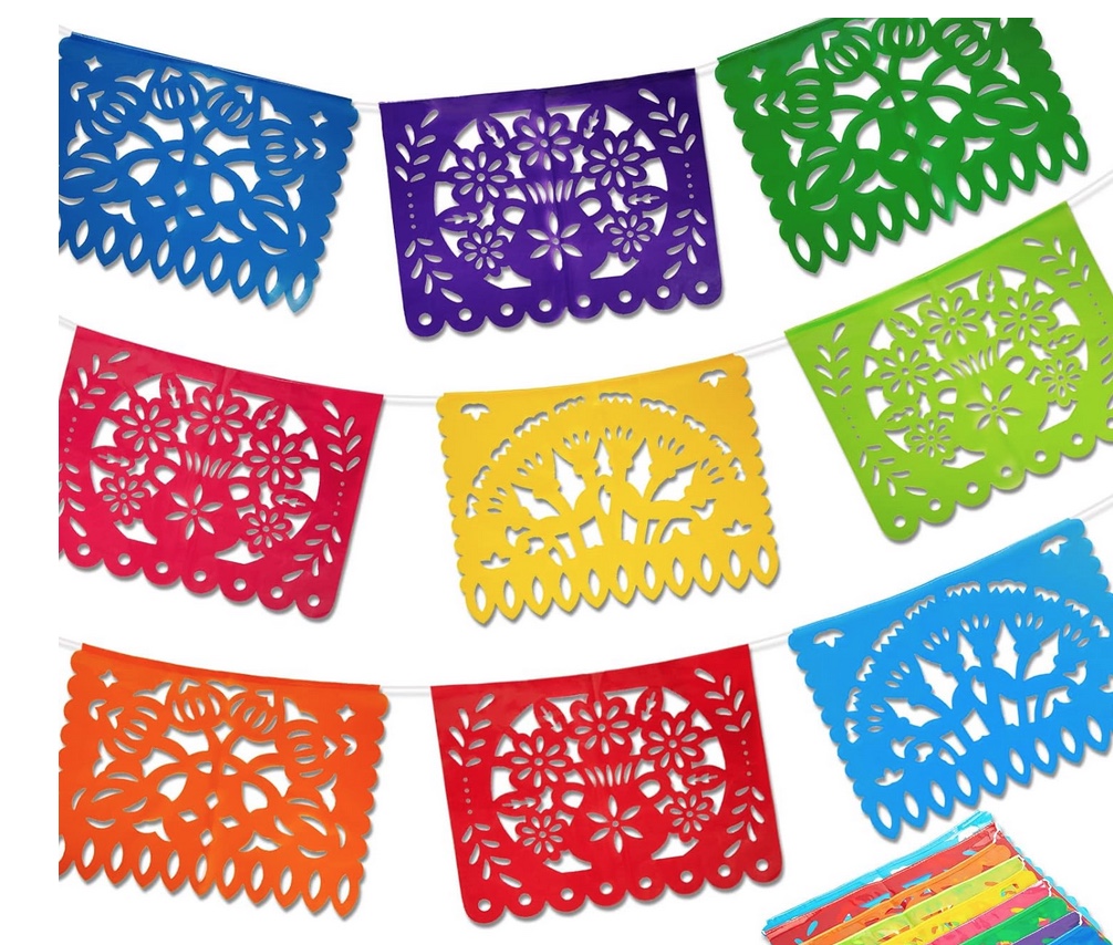 Papel picado in many colors