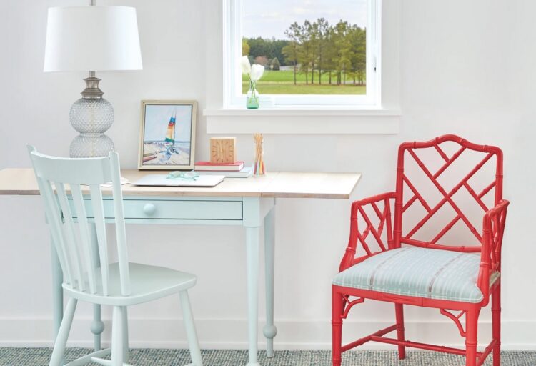 Barrett armchair with companion desk and desk chair