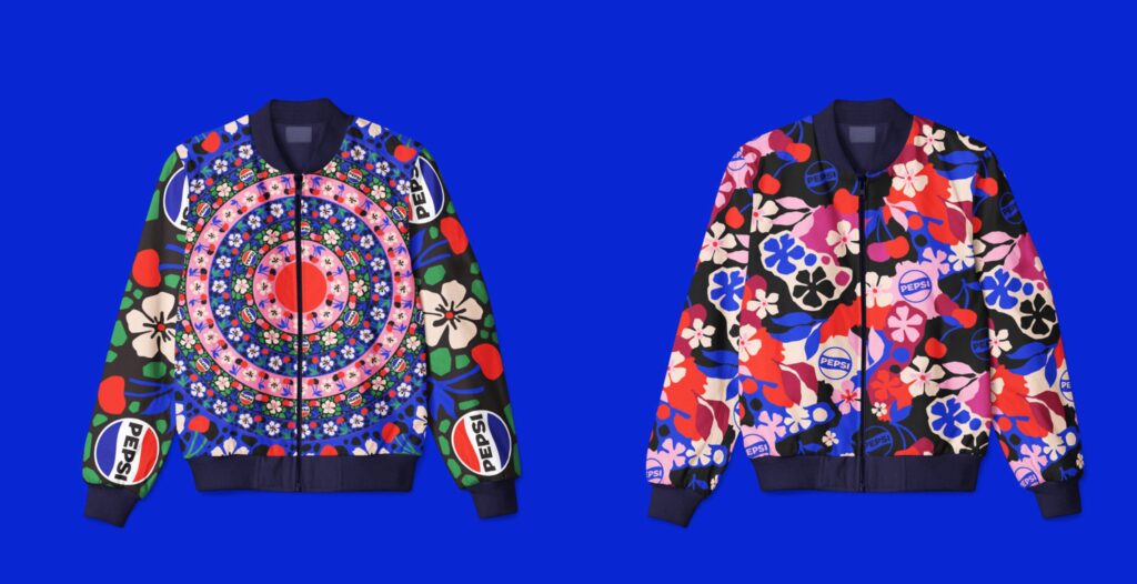 Pepsi branding on jackets