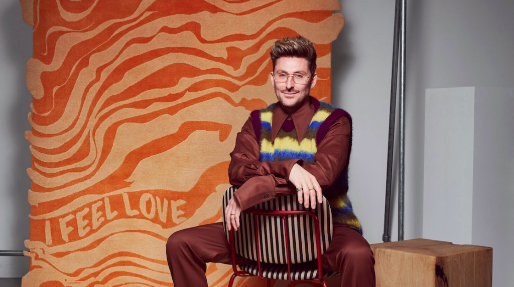 Henry Holland with I Feel Love in Orange