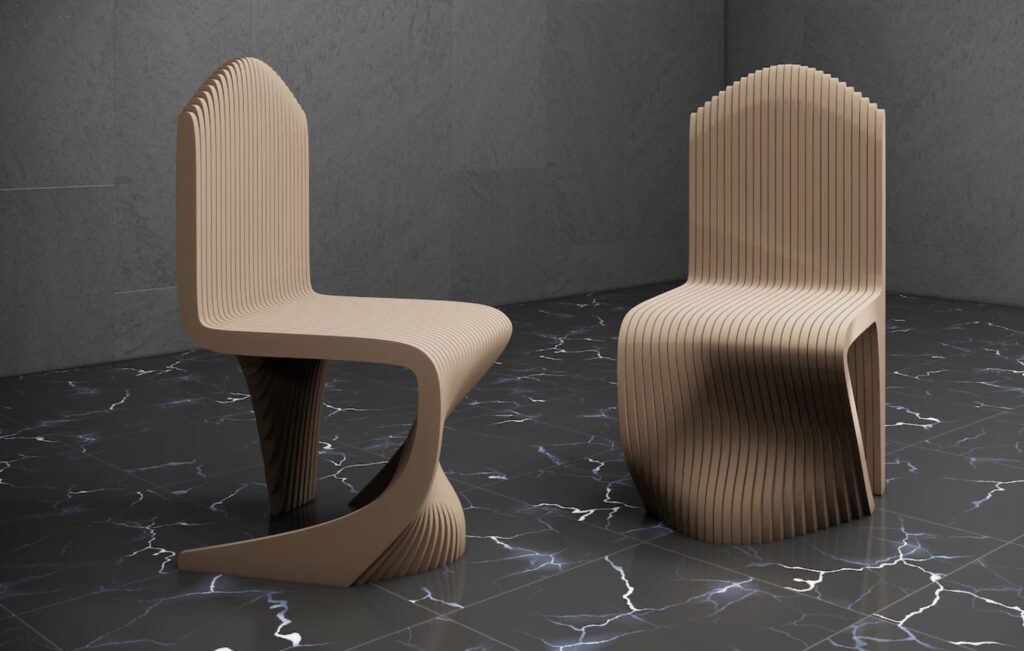 Two images of chair