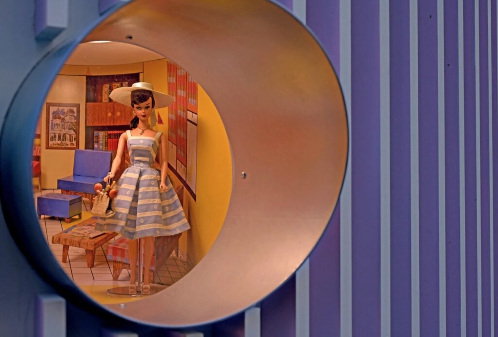 Doll visible through peephole