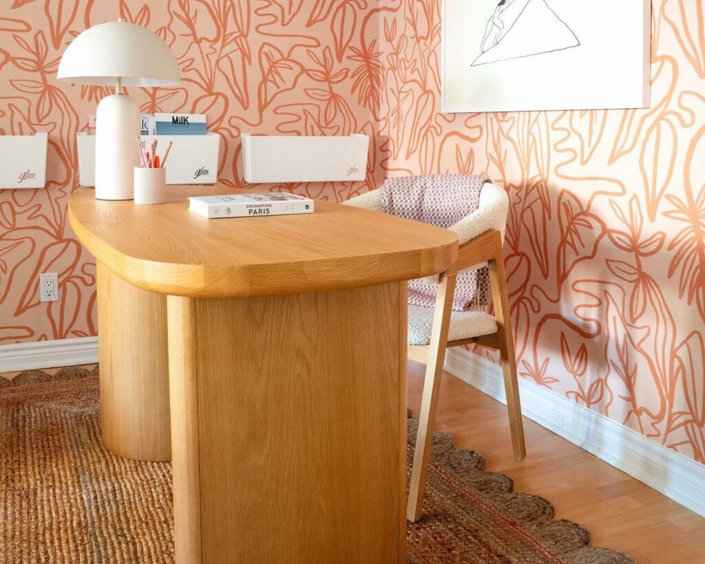 Baarlo Oak Desk (customer photo via article.com)