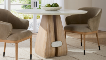 Meet the Flintstones: Melt Entry Table by Arteriors x Workshop/APD