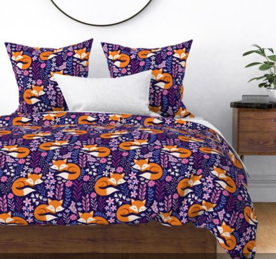 Sleepy Fox textile bedset