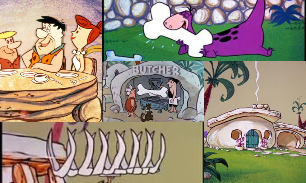 images of The Flintstones TV cartoon