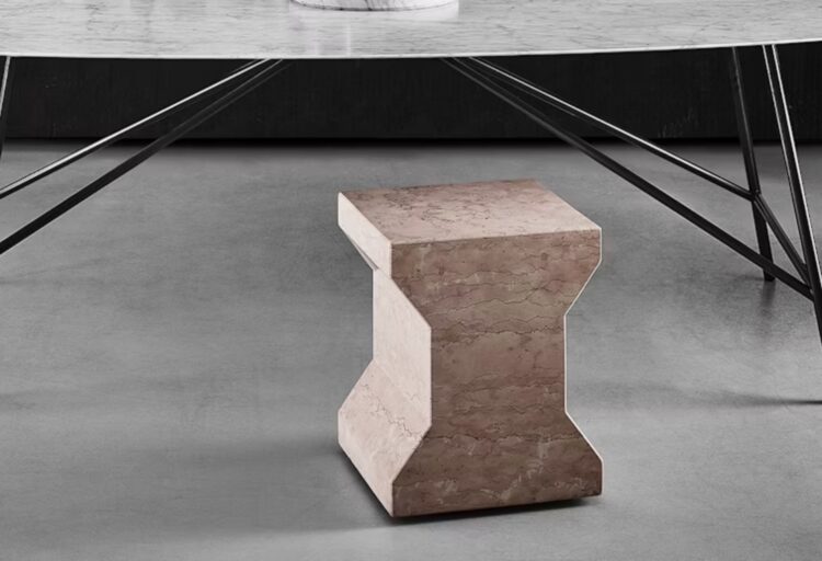 Ikona stool "I" shape in Rosa