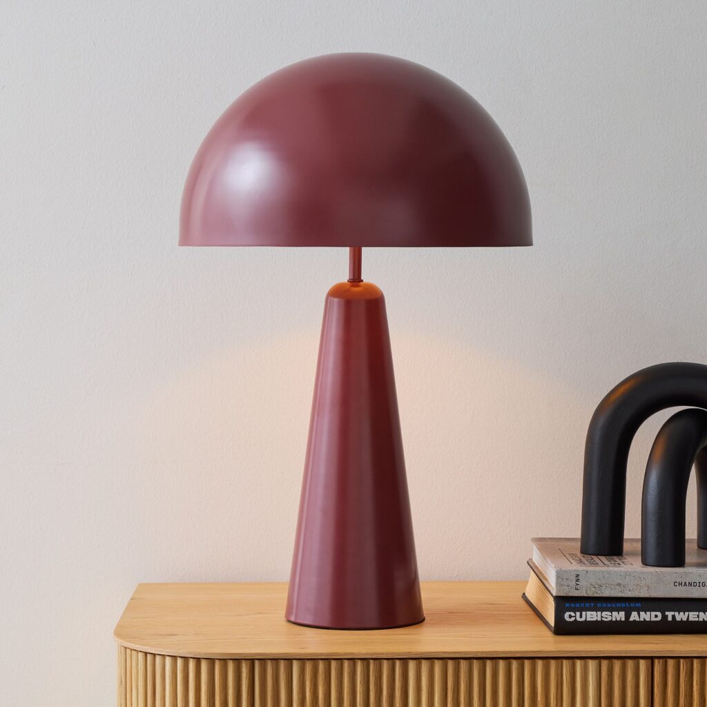 Hastings Table Lamp by West Elm in Oxblood