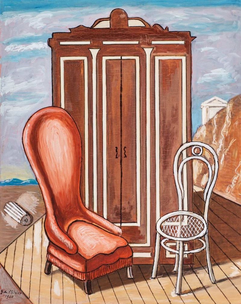 Furniture on the Valley by de Chirico