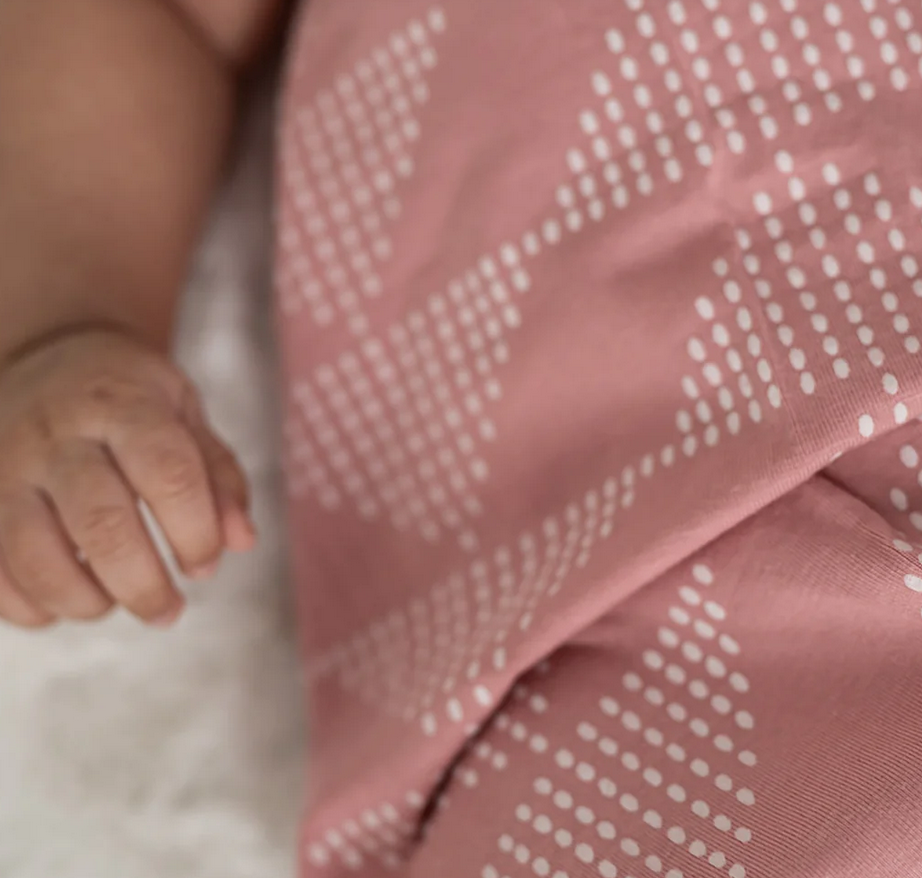 Swaddle blanket in pink