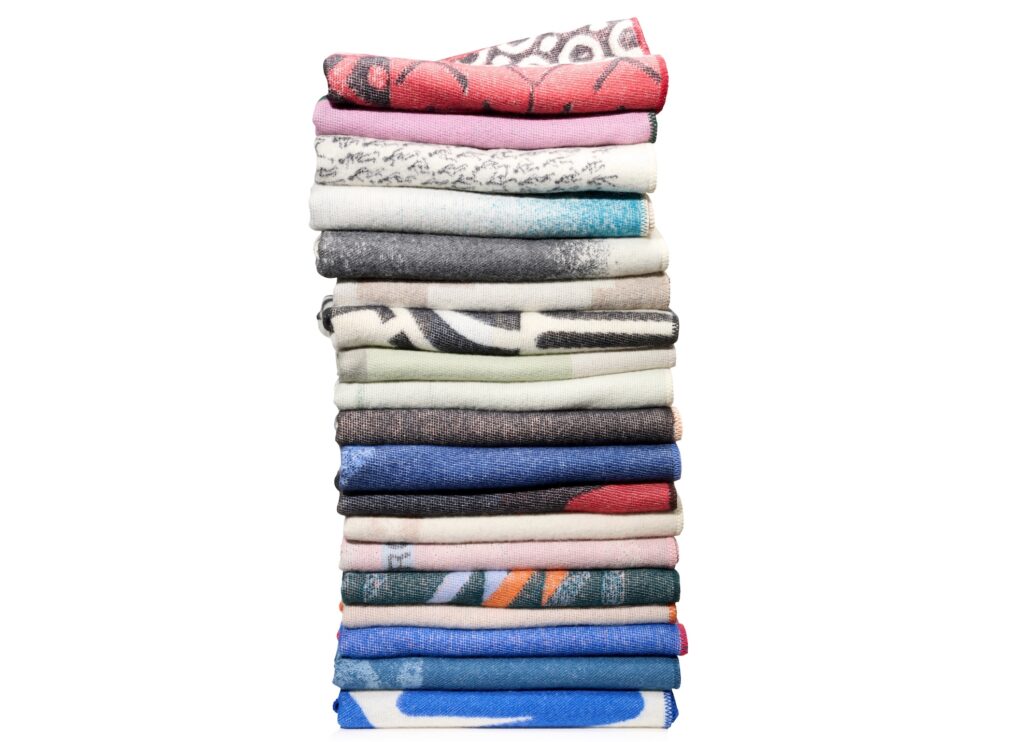 Pile of Wool Blankets from Zig Zag Zurich