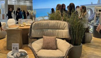 BDNY 2024: Seashell Grand Wing Chair by Jean-Marie Massaud for Dedon