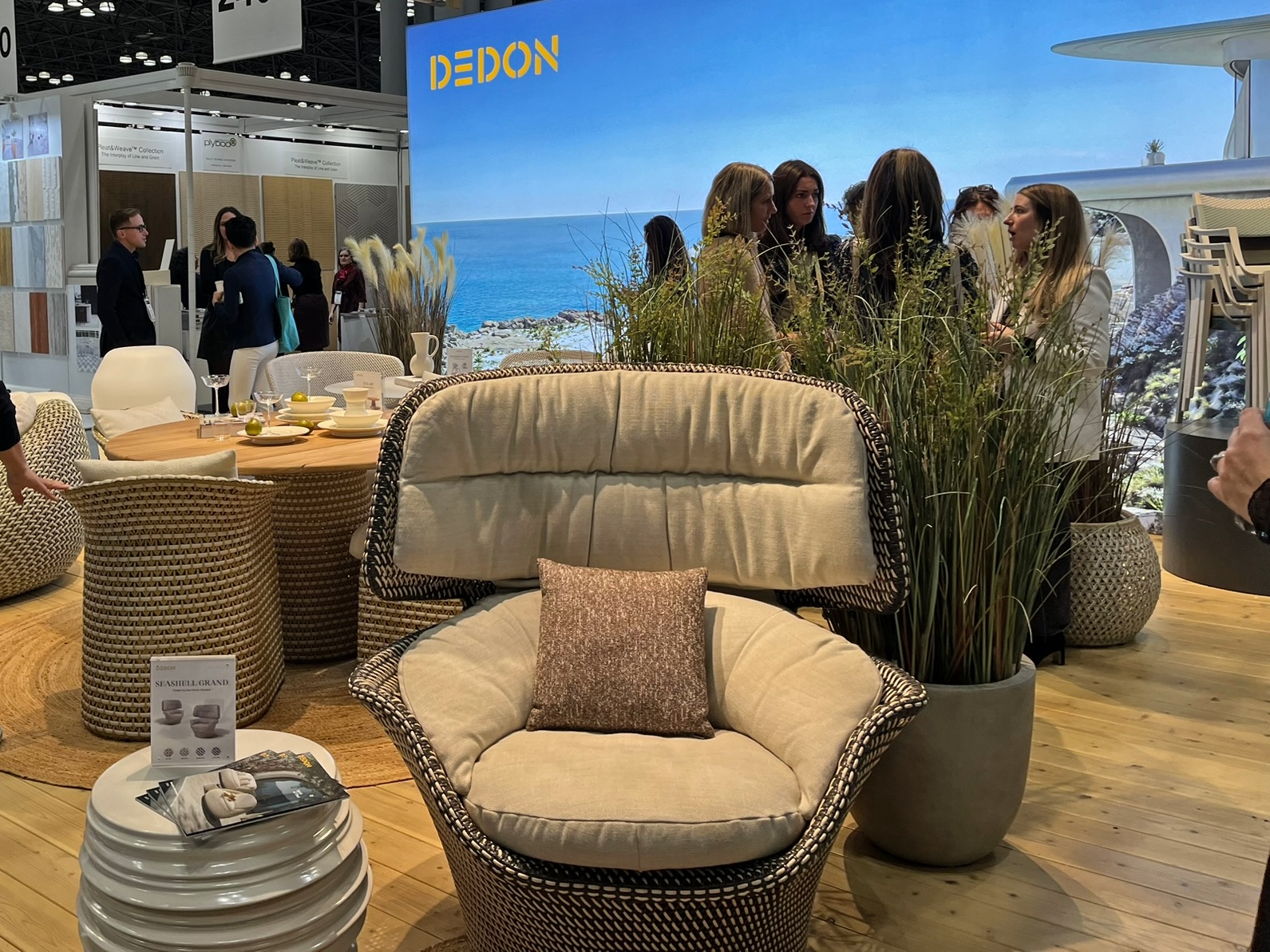 BDNY 2024: Seashell Grand Wing Chair by Jean-Marie Massaud for Dedon