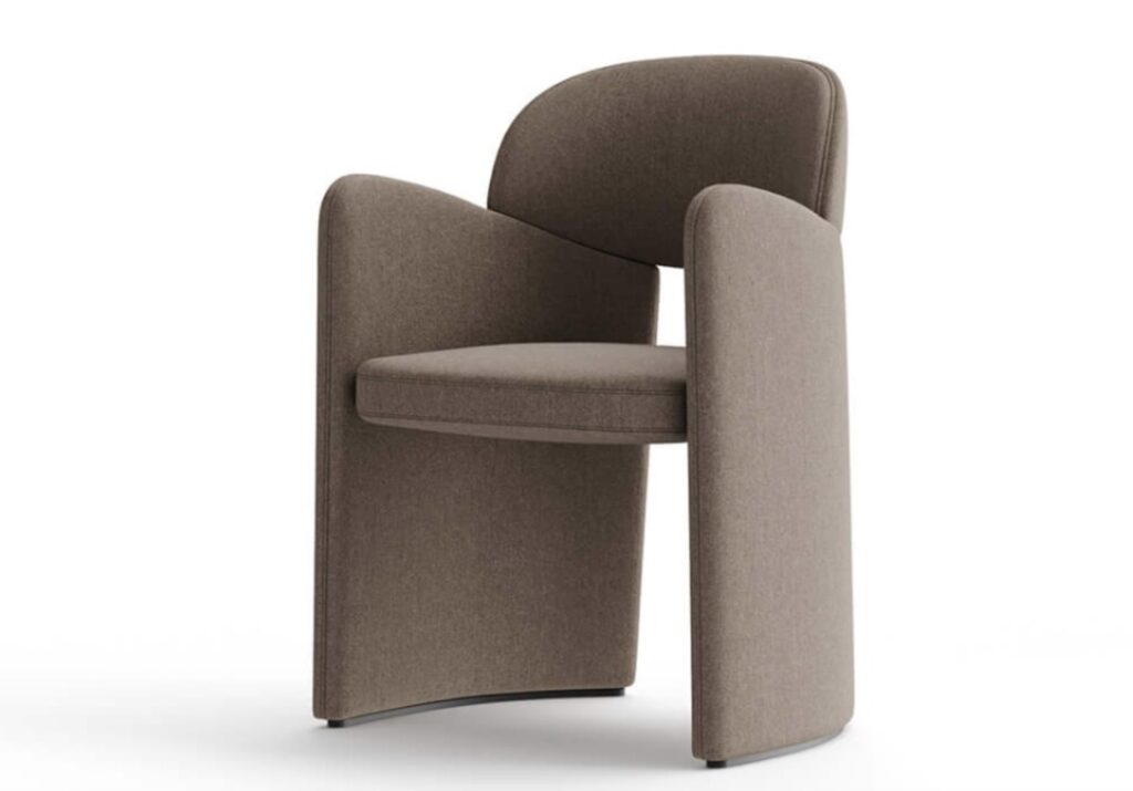 Half side view of Lema armchair