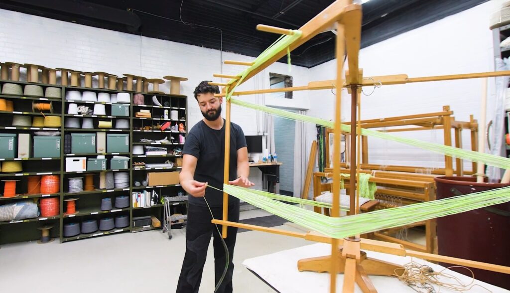 William Storms in his studio