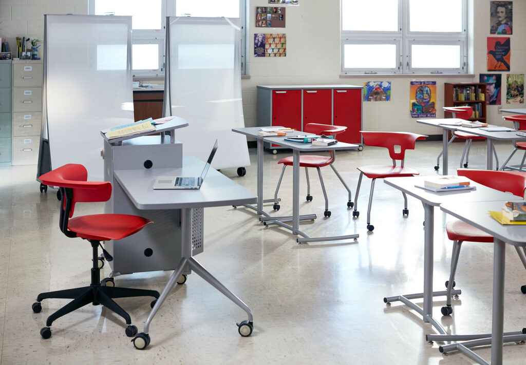 Classroom featuring Ruckus Task Chairs by KI