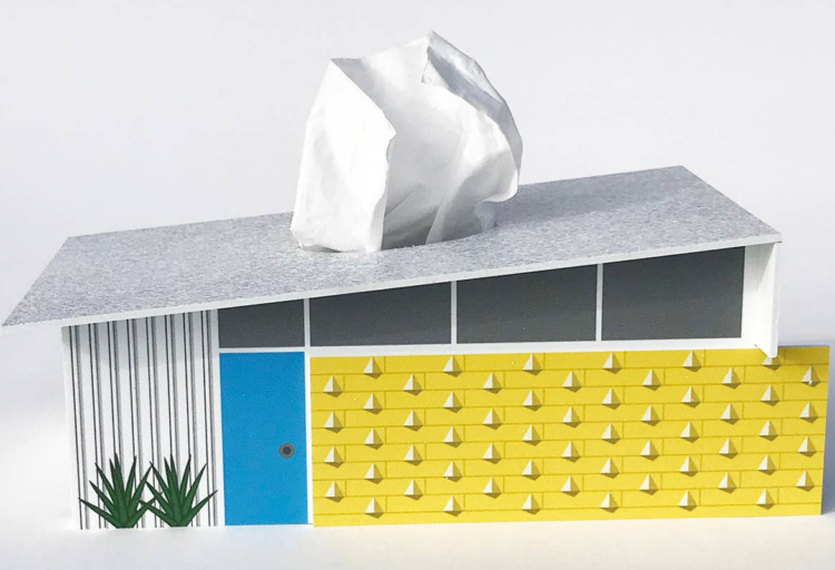 Wedge House Midcentury Tissue Box Cover